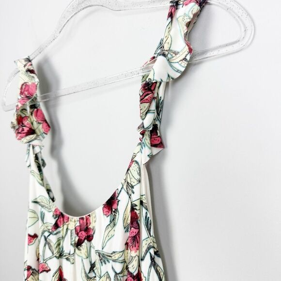 FREE PEOPLE | Dear You Cream Floral Belted Mini Dress Low Back Women’s Size S - Picture 5 of 10